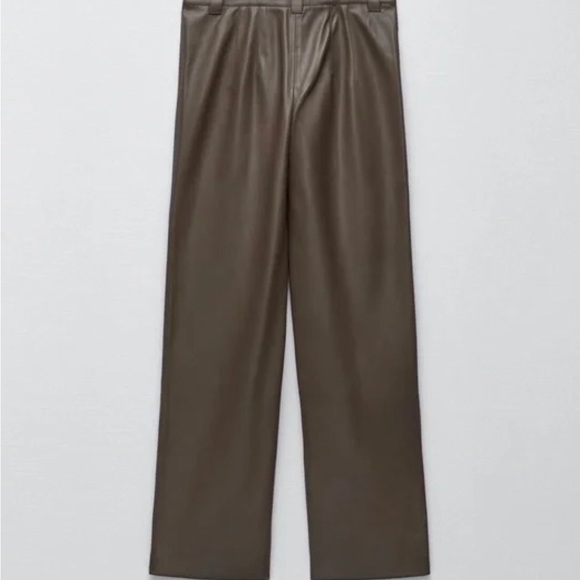 ZARA Faux Leather Pants *Blogger Favorite * - Picture 8 of 13